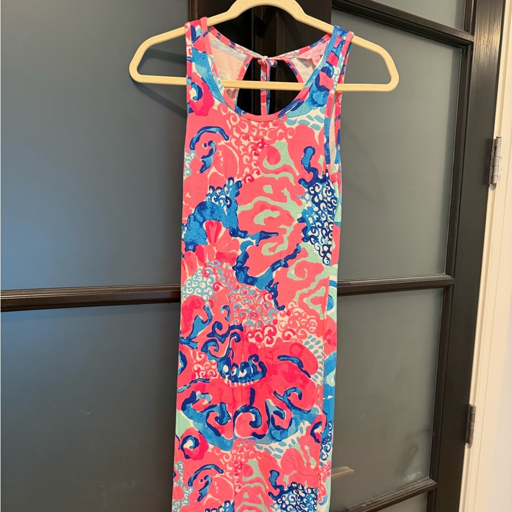 Lilly Pulitzer Jordyn Midi Dress Don't Be Jelly Pink Size XS